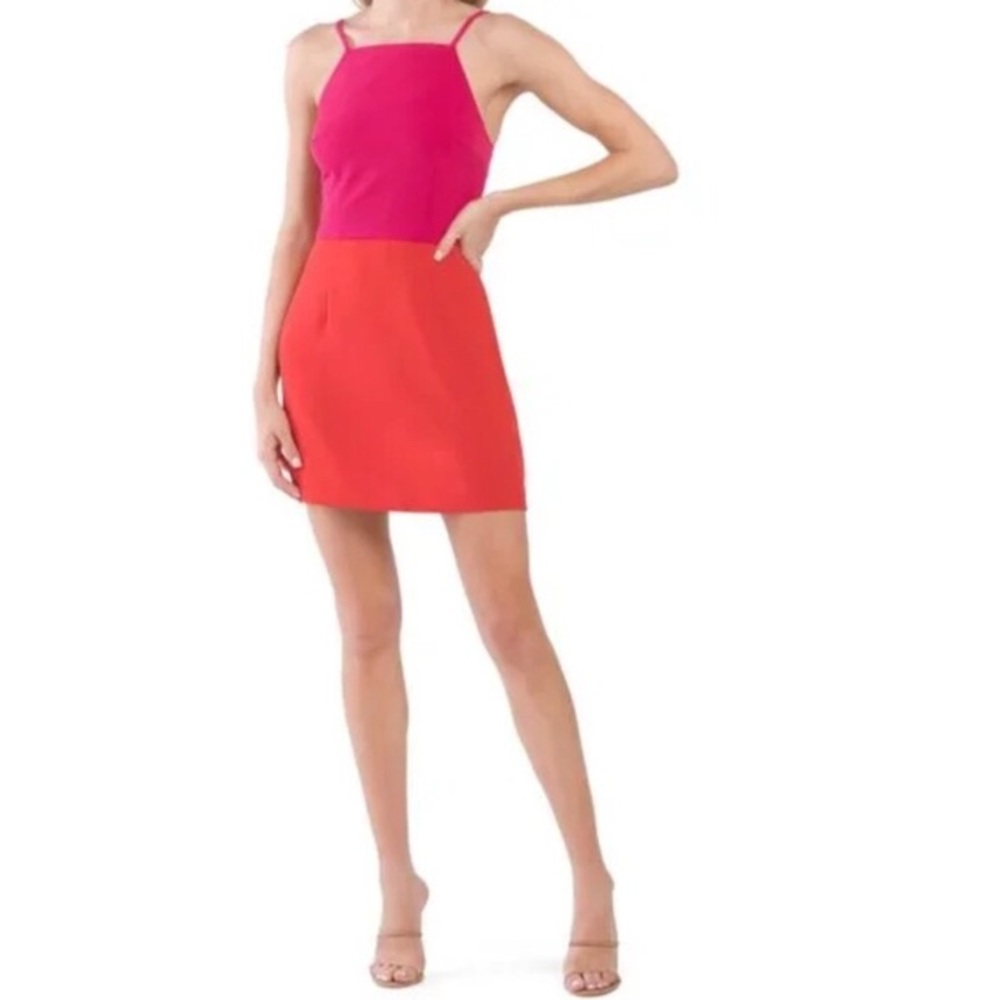 FRENCH CONNECTION Summer Whisper Color Block Mini Dress Size 0 NWT - NEW W/ TAGS